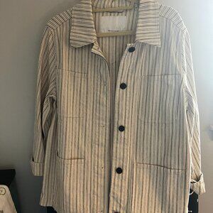 Square cut striped jacket - Rebecca Taylor - Size L